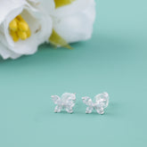 Butterfly 92.5 Sterling Silver Earrings For Women